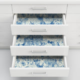 Empress Garden Indigo Peel & Stick Wallpaper with Metallic Modern Floral Pattern - NuWallpaper NUS3833