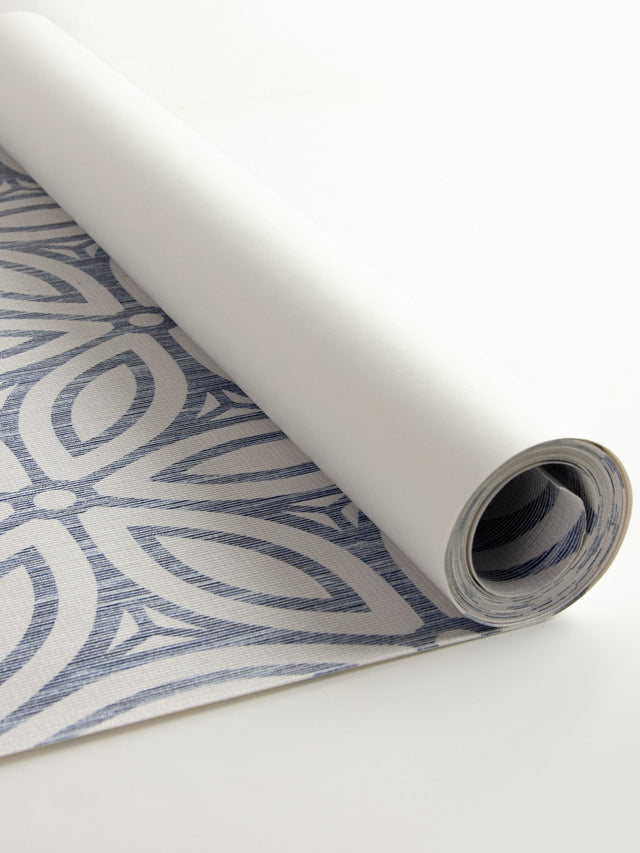 Hepatica Petal Blue Peel & Stick String Wallpaper with Modern Botanical Floral Pattern - NuWallpaper NUS3958
