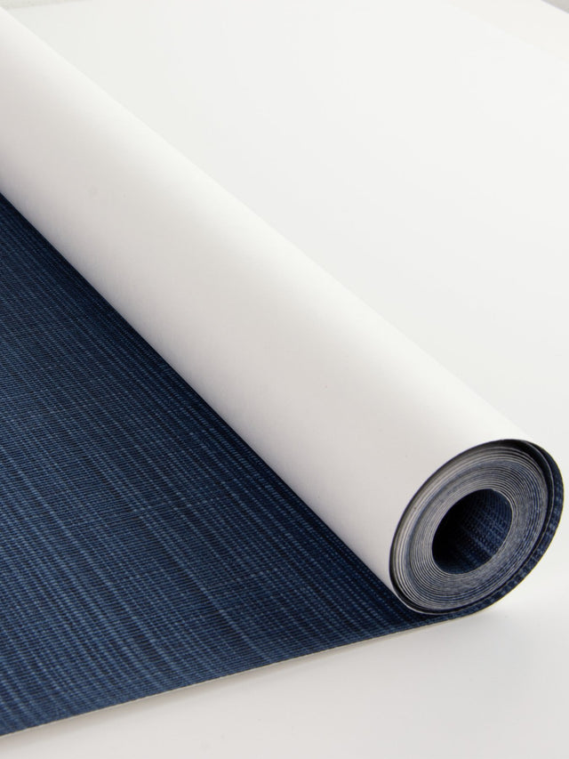 Crossweave Indigo Textured Peel & Stick String Wallpaper - NuWallpaper NUS3959