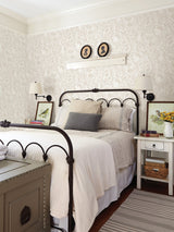 Terrene Cream Peel & Stick Wallpaper with Whimsical Novelty Forest Animal Pattern - NuWallpaper NUS4304