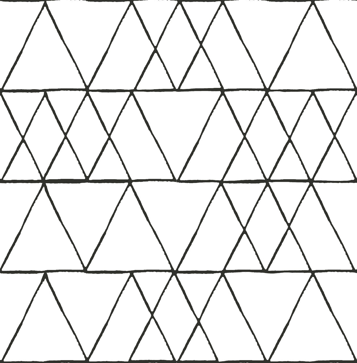 Harris Black Peel & Stick Wallpaper with Geometric Minimalist Pattern - NuWallpaper NUS4379