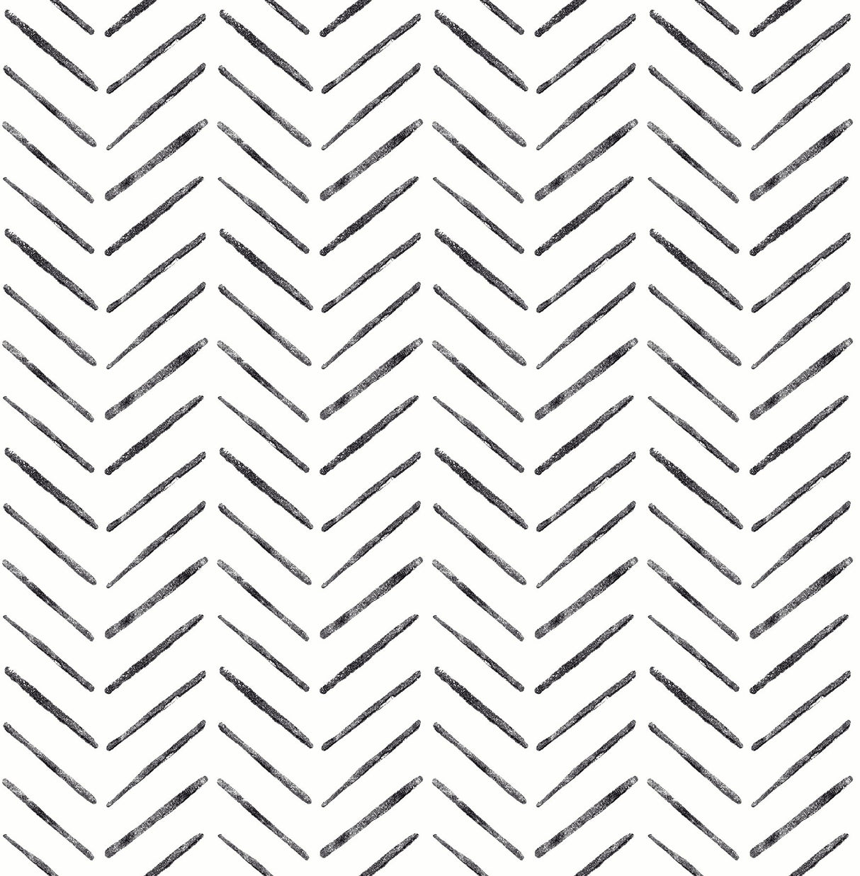 Holden Black Peel & Stick Wallpaper with Modern Geometric Chevron Pattern - NuWallpaper NUS4387