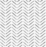 Holden Black Peel & Stick Wallpaper with Modern Geometric Chevron Pattern - NuWallpaper NUS4387