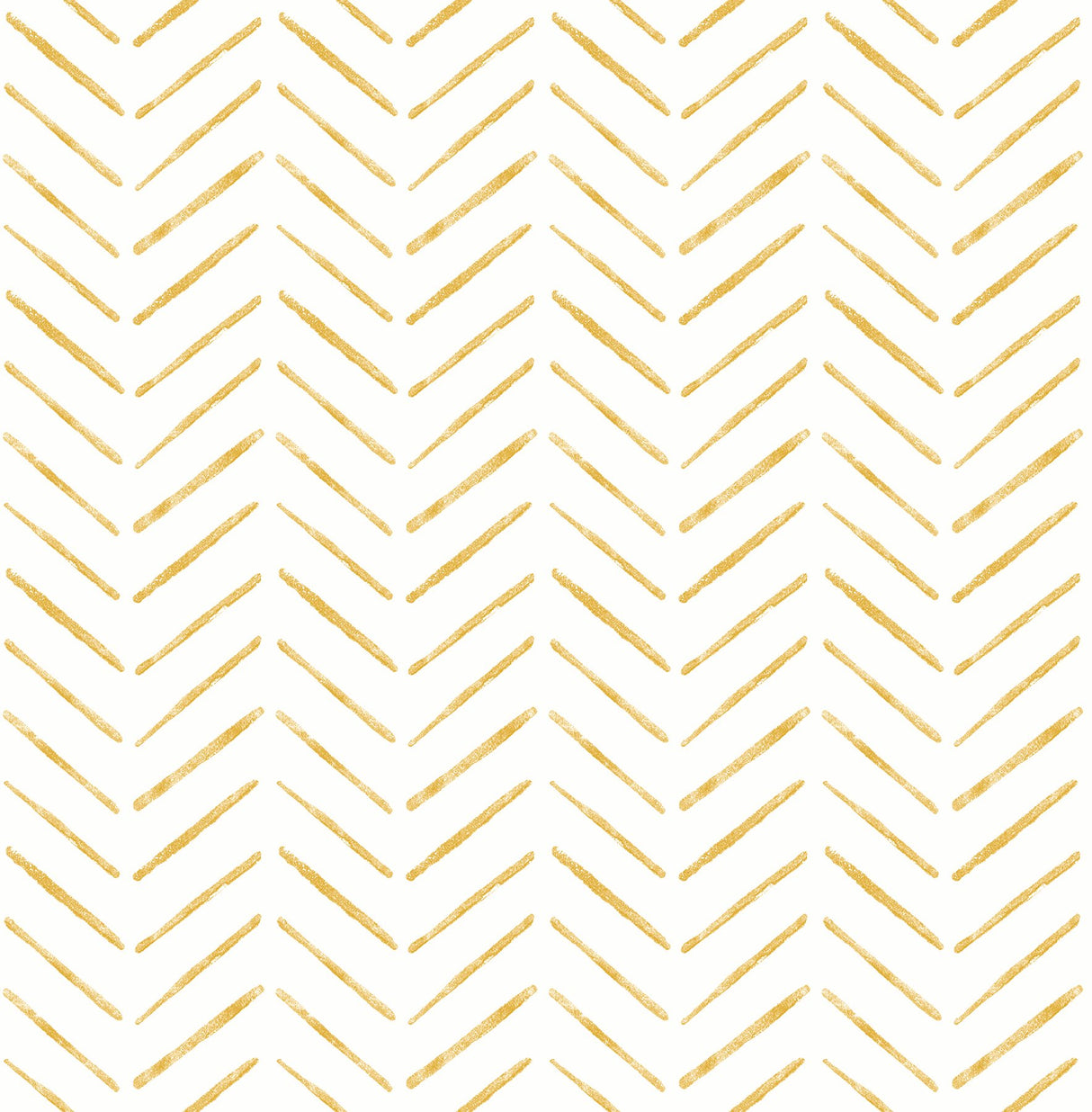 Holden Ochre Peel & Stick Wallpaper with Modern Geometric Chevron Pattern - NuWallpaper NUS4388