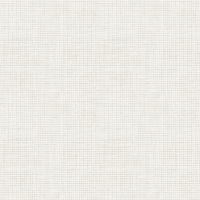 Nolan Cream Peel & Stick Wallpaper with Modern Textured Linen Pattern - NuWallpaper NUS4401