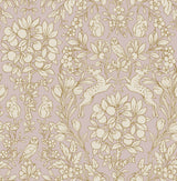 Enchanted Blush Peel & Stick Wallpaper with Scandinavian Woodland Damask - NuWallpaper NUS4479