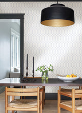 Alix Grey Geometric Peel & Stick Wallpaper - NuWallpaper NUS4933