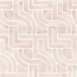 Blythe Blush Peel & Stick Wallpaper with Abstract Geometric Watercolor Motif - NuWallpaper NUS4935