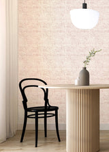 Blythe Blush Peel & Stick Wallpaper with Abstract Geometric Watercolor Motif - NuWallpaper NUS4935