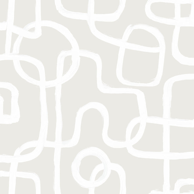 Niko Cream Peel & Stick Wallpaper with Modern Abstract Geometric Pattern - NuWallpaper NUS4941