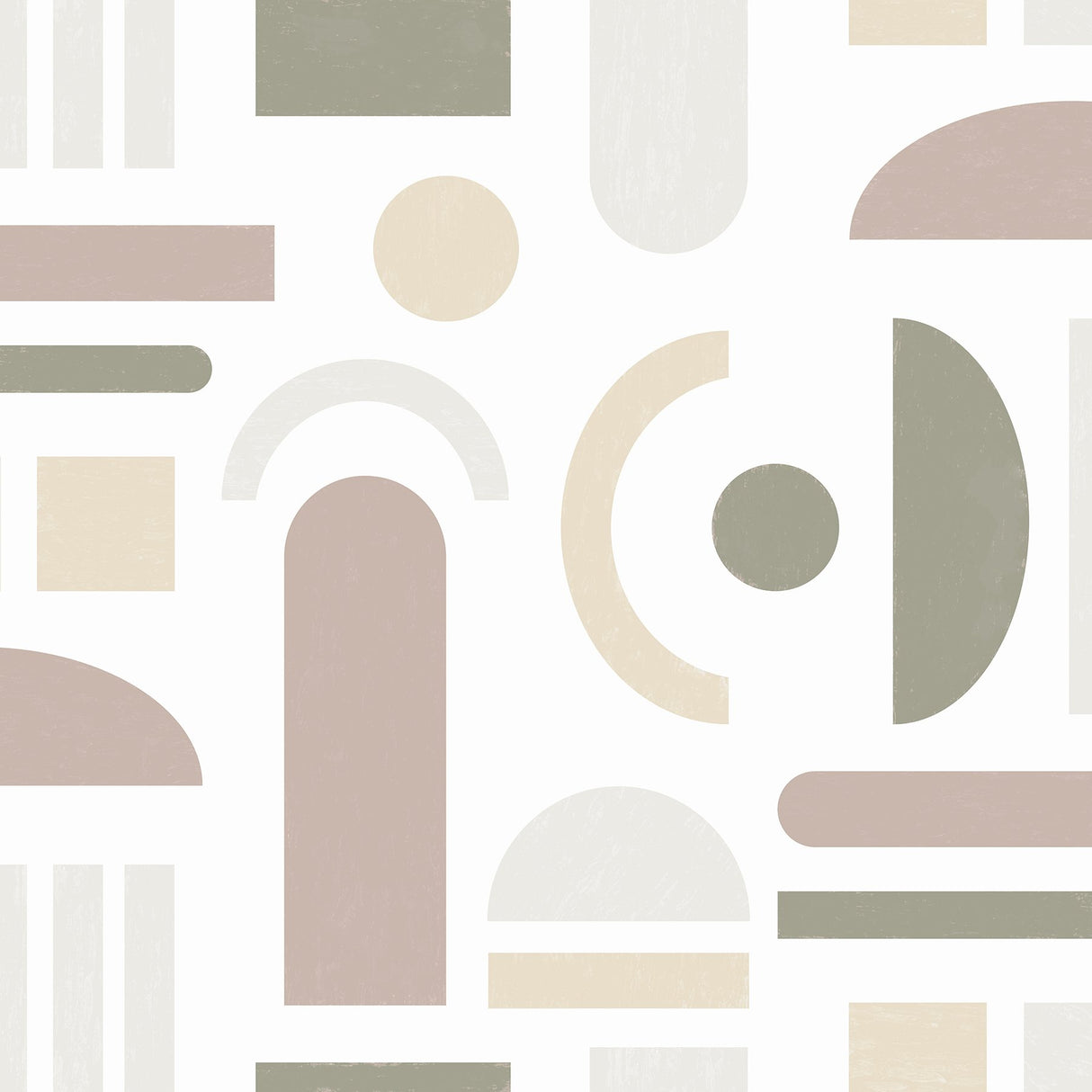 Wiles Terracotta Peel & Stick Wallpaper with Modern Geometric Abstract Pattern - NuWallpaper NUS4944