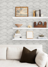 Danton Charcoal Peel & Stick Wallpaper with Whimsical Polka Dots Pattern - NuWallpaper NUS4976