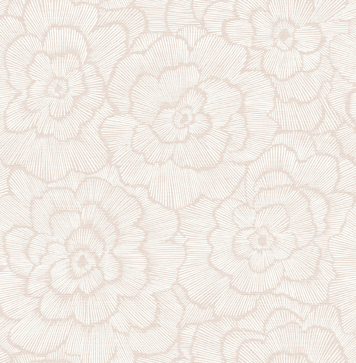 Saraya Pink Peel & Stick Wallpaper with Raised Ink Floral Pattern - NuWallpaper NUS4977