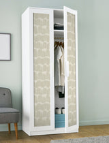 Dallas Beige Peel & Stick Wallpaper with Modern Stripes Pattern - NuWallpaper NUS4979