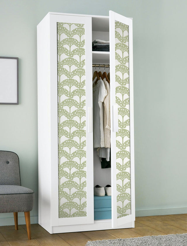 Finley Green Peel & Stick Wallpaper with Raised Ink Botanical Tree Pattern, Transitional Style - NuWallpaper NUS4987