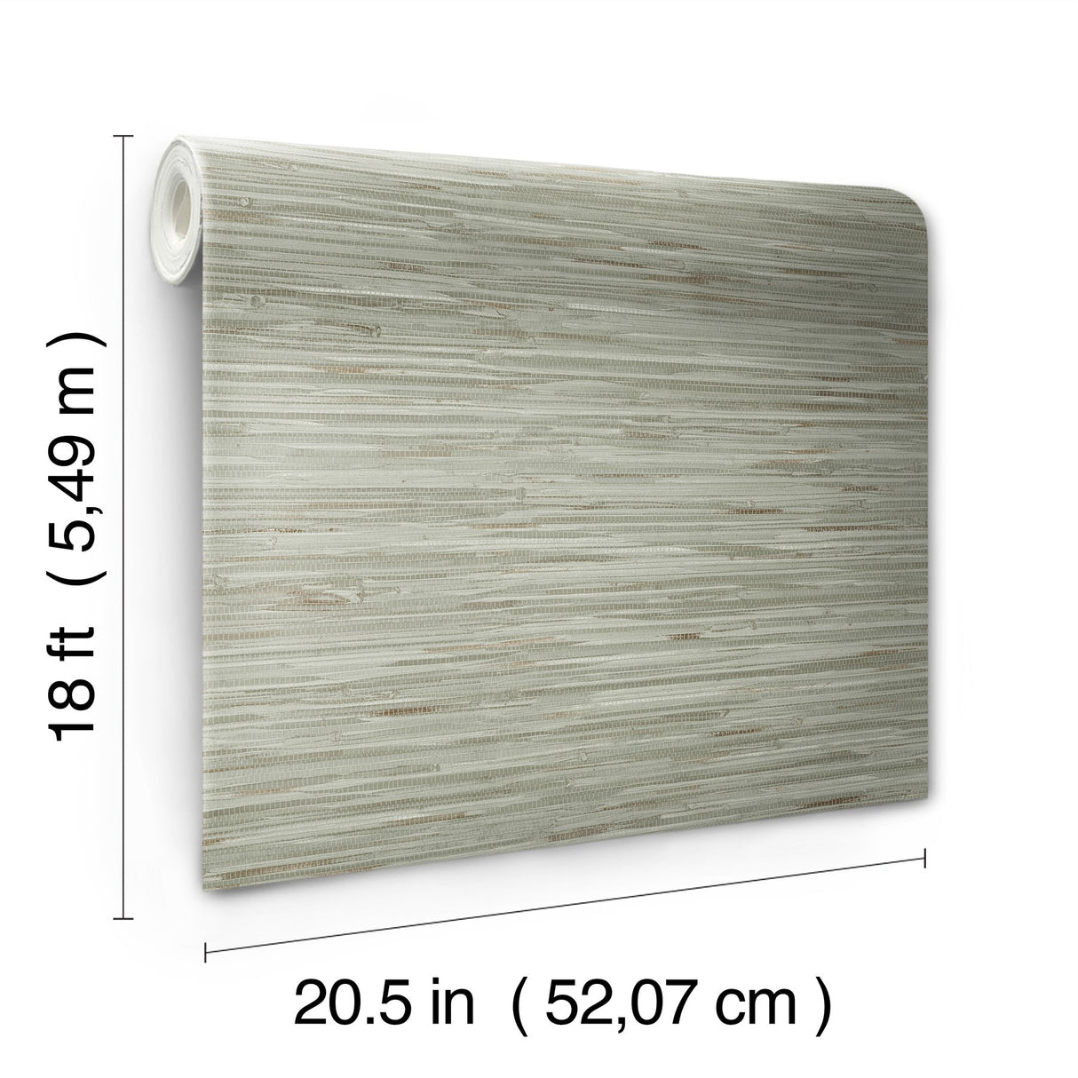 Grassweave Green Faux Grasscloth Peel & Stick Wallpaper with Raised Ink Texture - NuWallpaper NUS4993