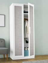 Grassweave Grey Peel & Stick Wallpaper with Faux Grasscloth Texture - NuWallpaper NUS4994
