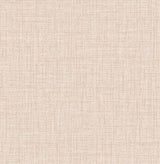 Lansdowne Peach Peel & Stick Wallpaper with Fabric Texture Pattern - NuWallpaper NUS4996