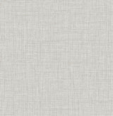 Lansdowne Grey Peel & Stick Wallpaper with Fabric Texture Motif - NuWallpaper NUS4998