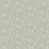Poplin Sage Peel & Stick Wallpaper with Fabric Texture Pattern, Traditional Style - NUS5000