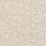 Poplin Tan Peel & Stick Wallpaper with Fabric Textures Pattern, Traditional Style - NuWallpaper NUS5002