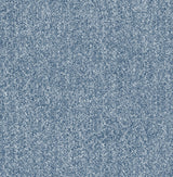 Ashland Navy Peel & Stick Wallpaper with Fabric Texture Pattern, Traditional Style - NUS5003