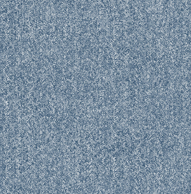 Ashland Navy Peel & Stick Wallpaper with Fabric Texture Pattern, Traditional Style - NUS5003