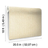 Ashland Yellow Peel & Stick Wallpaper with Fabric Textures Raised Ink - Brewster NUS5004