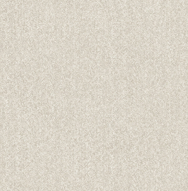 Ashland Taupe Peel & Stick Wallpaper with Fabric Texture Graphic Motif - NuWallpaper NUS5007