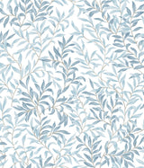 Terrace Vines Cloud Blue Peel & Stick Wallpaper with Botanical Farmhouse Style - NUS6100