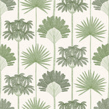 Kentia Green Peel & Stick Wallpaper with Botanical Palm Trees - NuWallpaper NUS6188