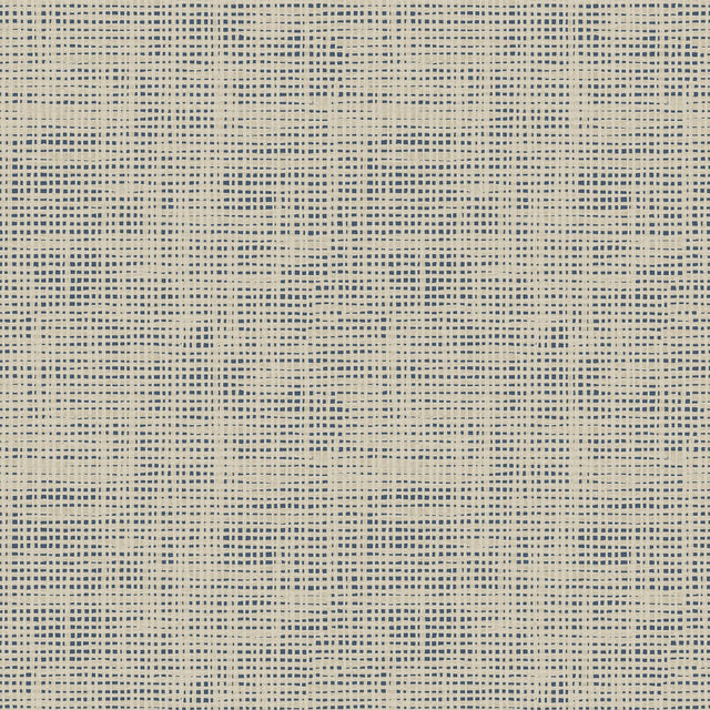 Nolan Blue Faux Grasscloth Peel & Stick Wallpaper with Raised Ink Texture - NuWallpaper NUS6200