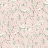 Chinoiserie Garden Pink Peel and Stick Wallpaper by NuWallpaper - NUS6365