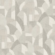 Macario Taupe Peel and Stick Wallpaper by NuWallpaper NUS6370 Soft Modern Neutral Geometric Woven Pattern