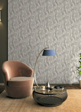Macario Taupe by NuWallpaper Soft Modern Neutral Woven Geometric Peel and Stick Wallpaper Fully Removable Vinyl 20.5 In x 18 Ft Roll - NUS6370