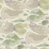 Water Lily Lavender & Green Peel & Stick Wallpaper by NuWallpaper - NUS6420