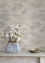 Water Lily Cream by NuWallpaper Serene Neutral Botanical Floral Peel and Stick Fully Removable Transitional Wallpaper Roll 20.5 in x 18 ft - NUS6421