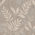 Amanda Taupe Botanical Peel and Stick Wallpaper by NuWallpaper - NUS6424