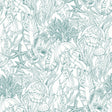 Under the Sea Teal Peel and Stick Wallpaper by NuWallpaper - NUS6495