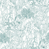 Under the Sea Teal Peel and Stick Wallpaper by NuWallpaper - NUS6495