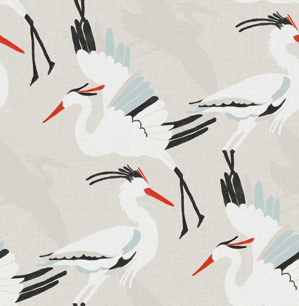 Coastal Wings Tan Peel and Stick Wallpaper by NuWallpaper - NUS6500