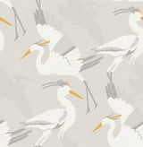 Coastal Wings Taupe Peel and Stick Wallpaper by NuWallpaper - NUS6502