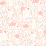Flamingo Fun Pink and Taupe Peel and Stick Wallpaper by WallPops NUS6623