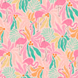 Flamingo Fun Pink and Green Peel and Stick Wallpaper by WallPops - NUS6625