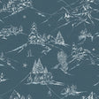 Mountain Side Denim Peel and Stick Wallpaper by WallPops - NUS6627