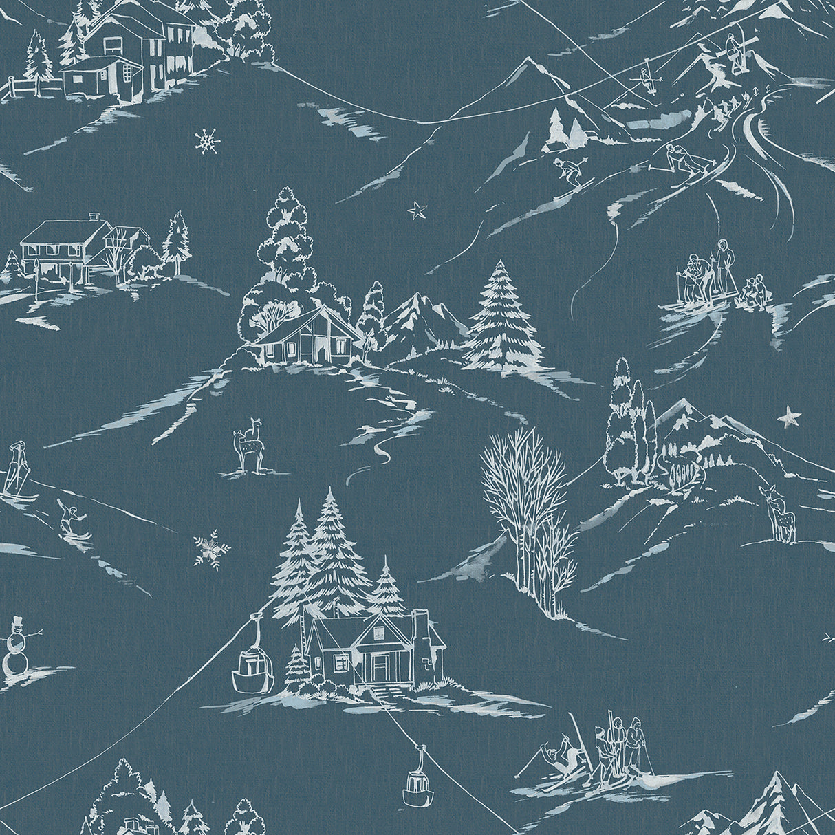Mountain Side Denim Peel and Stick Wallpaper by WallPops - NUS6627