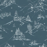 Mountain Side Denim Peel and Stick Wallpaper by WallPops - NUS6627