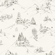 Mountain Side Charcoal Peel and Stick Wallpaper by WallPops - NUS6628
