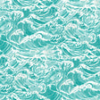 Crashing Waves Teal Peel and Stick Wallpaper by WallPops - NUS6631
