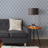 Arrowhead Deep Blue Geometric Peel & Stick Wallpaper - NuWallpaper NUS1701